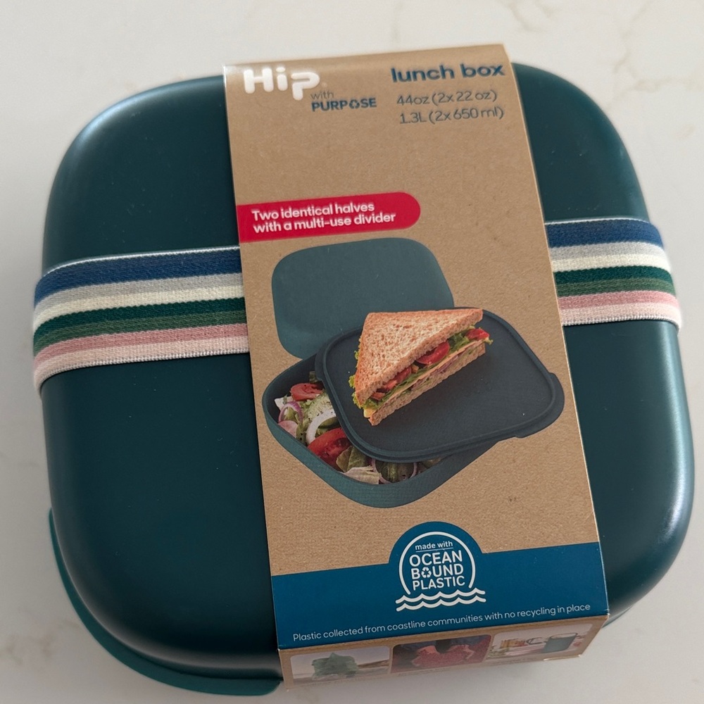 New Hip with Purpose Lunch Box - Deep Teal